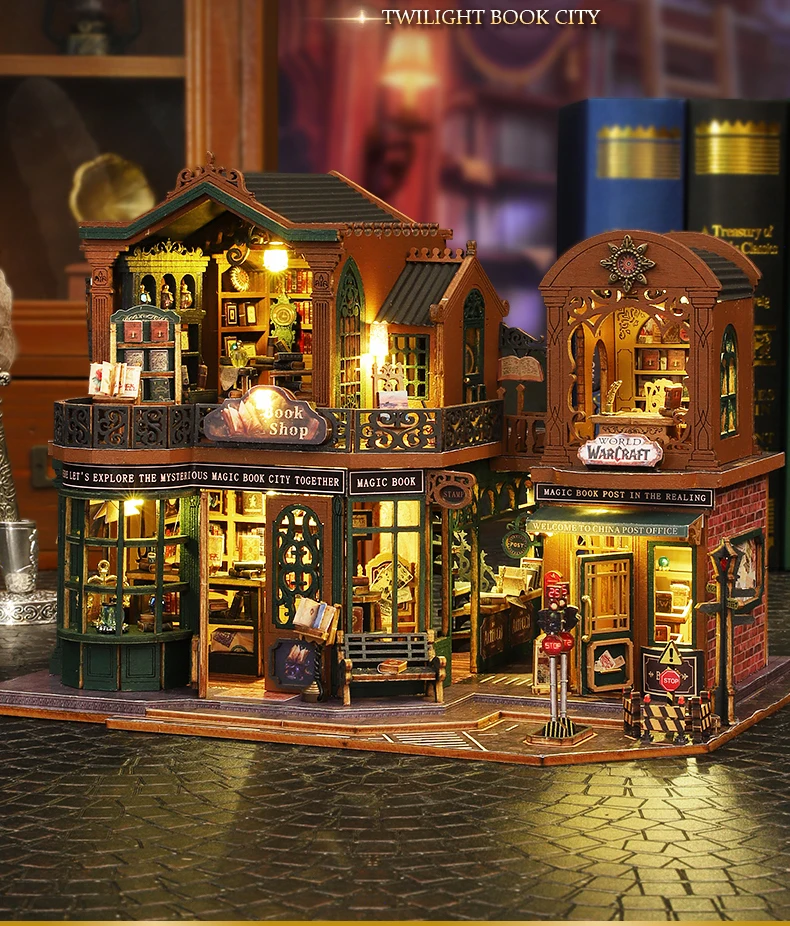 Twilight Bookstore miniature DIY kit display 1