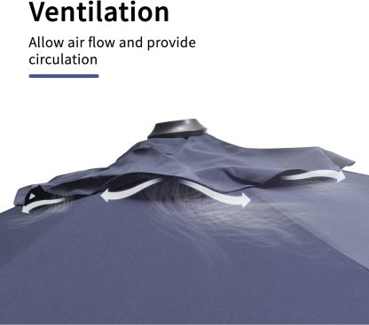 11 Feet Patio Umbrella with Base Outdoor Cantilever Round Umbrella Aluminum Offset Umbrella with 360-degree Rotation for Garden Deck Pool Patio, Beige