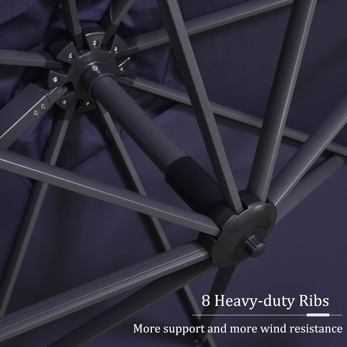 11 Feet Patio Umbrella with Base Outdoor Cantilever Round Umbrella Aluminum Offset Umbrella with 360-degree Rotation for Garden Deck Pool Patio, Beige