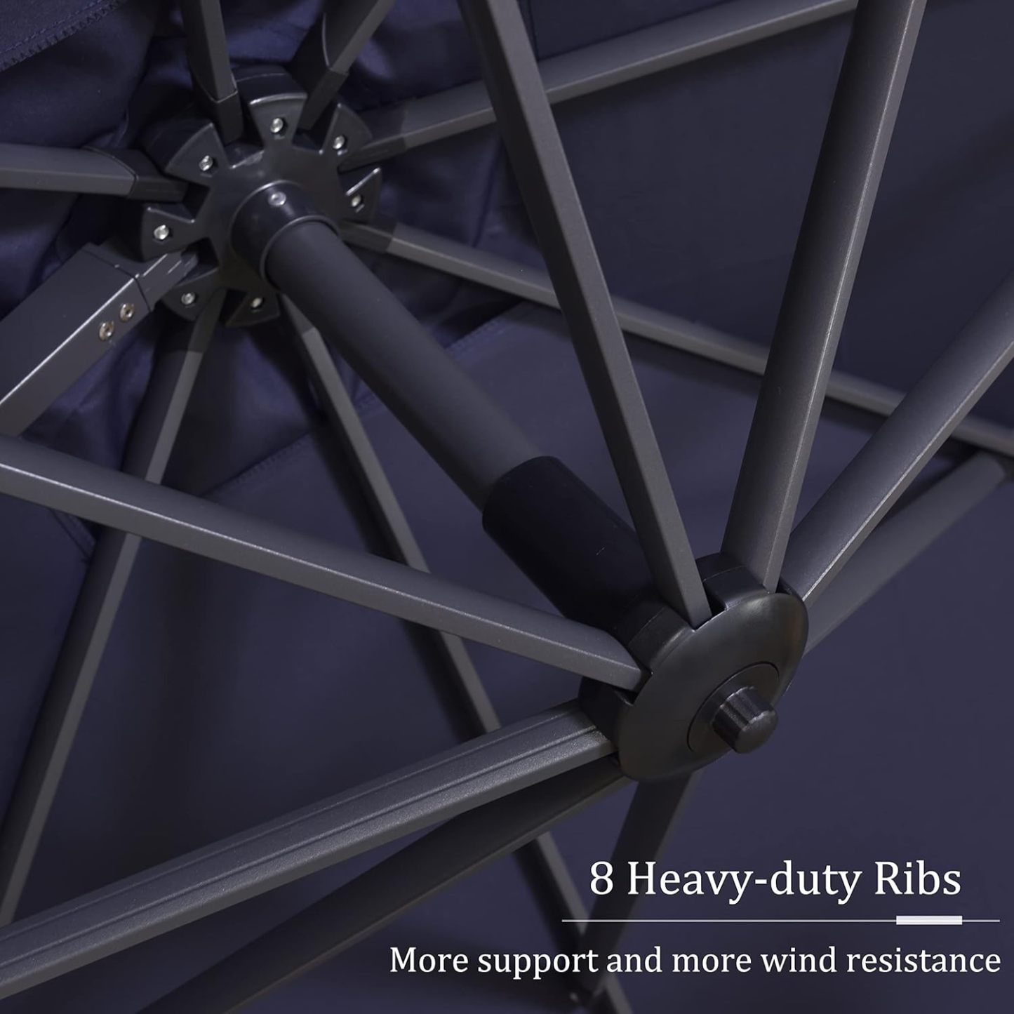 11 Feet Patio Umbrella with Base Outdoor Cantilever Round Umbrella Aluminum Offset Umbrella with 360-degree Rotation for Garden Deck Pool Patio, Beige