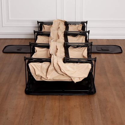 EZ Simpli Comfy Bed Queen Self-Inflating Air Mattress with Built-in Frame, Pump and Wheeled Case