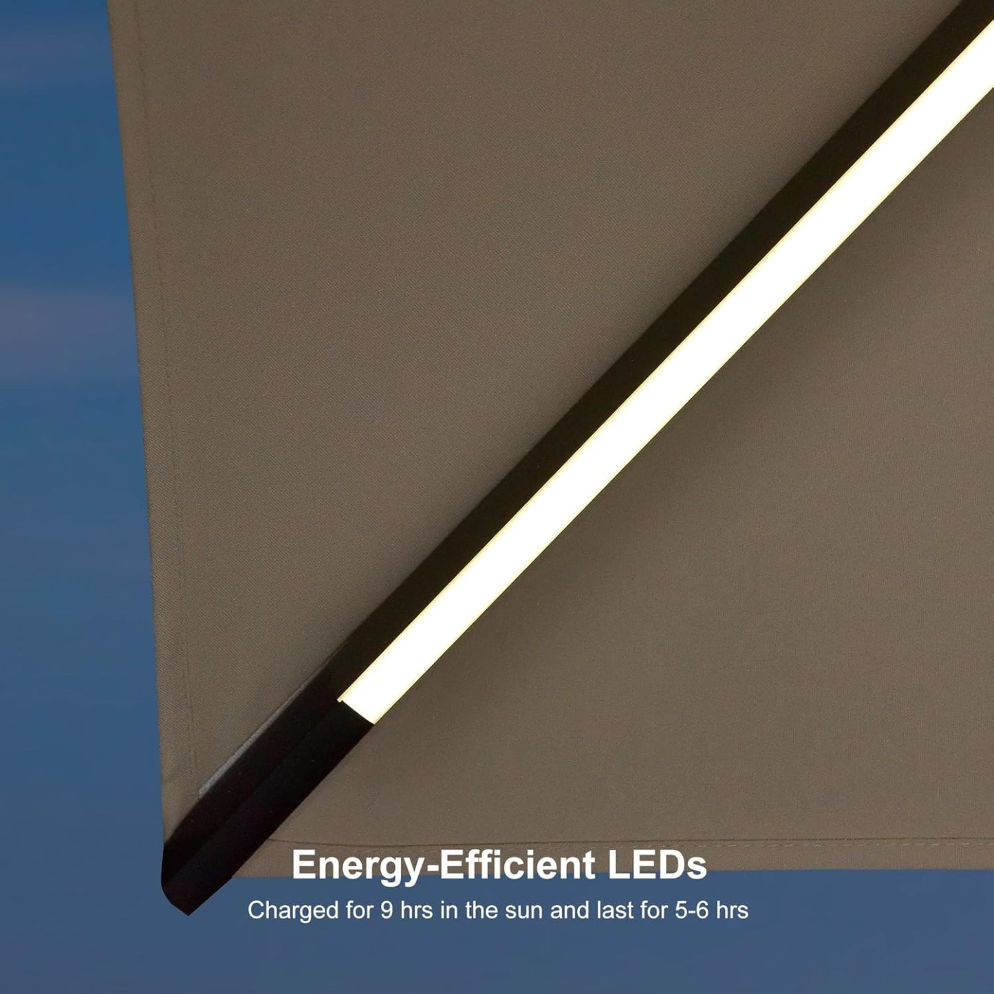 11 Feet Patio Umbrella with Base Outdoor Cantilever Round Umbrella Aluminum Offset Umbrella with 360-degree Rotation for Garden Deck Pool Patio, Beige