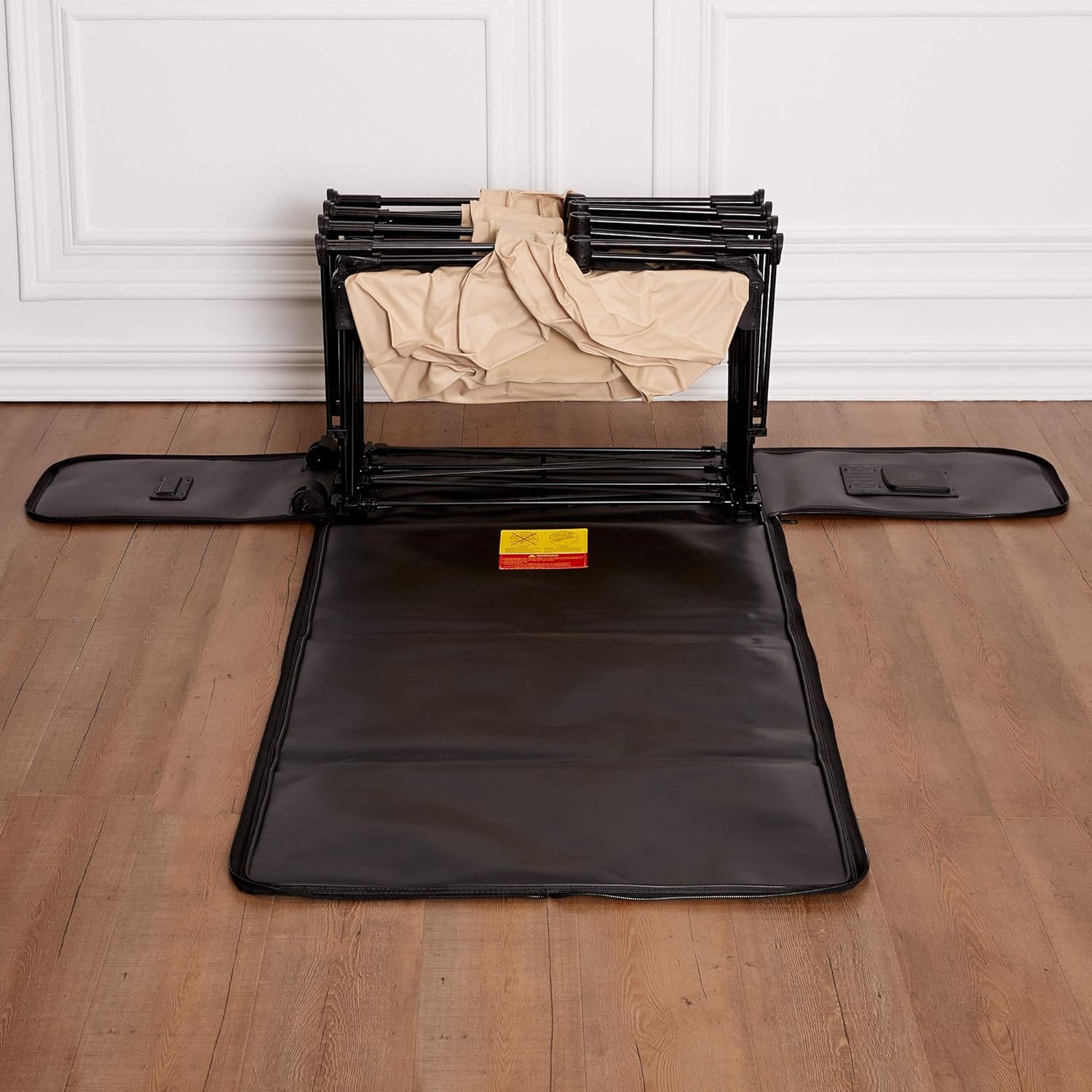 EZ Simpli Comfy Bed Queen Self-Inflating Air Mattress with Built-in Frame, Pump and Wheeled Case