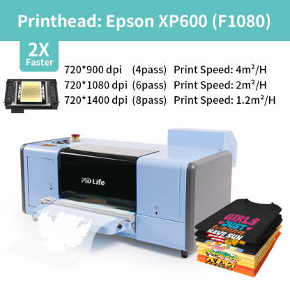 DTF Printer A3 Transfer Printing Machine T-Shirt Direct to Film Printer with One Roll 11.8" x 32.8ft（10m)DTF Film(Air Shipping)