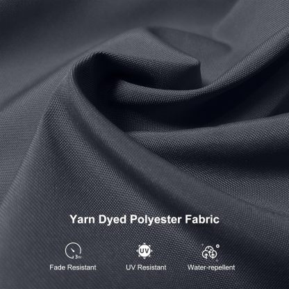 11 Feet Patio Umbrella with Base Outdoor Cantilever Round Umbrella Aluminum Offset Umbrella with 360-degree Rotation for Garden Deck Pool Patio, Beige