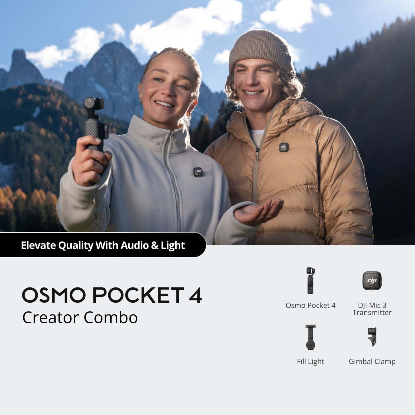  Osmo Pocket 4 Handheld Camera (Creator Combo)