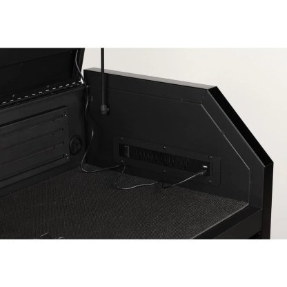 Industrial 52 in. W x 21.5 in. D 15-Drawer Tool Chest and Rolling Cabinet Combo with LED Light in Matte Black