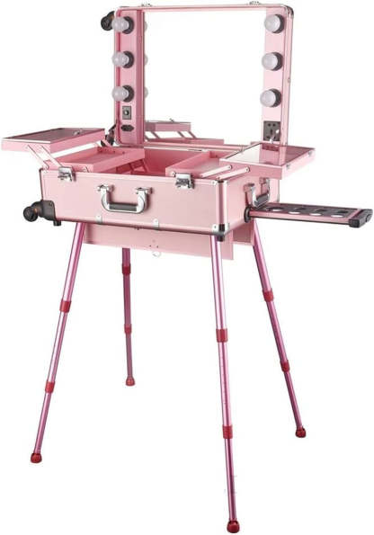 Maleta de Maquillaje Profesional con Luces Tamaño M