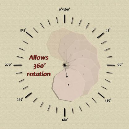 11 Feet Patio Umbrella with Base Outdoor Cantilever Round Umbrella Aluminum Offset Umbrella with 360-degree Rotation for Garden Deck Pool Patio, Beige