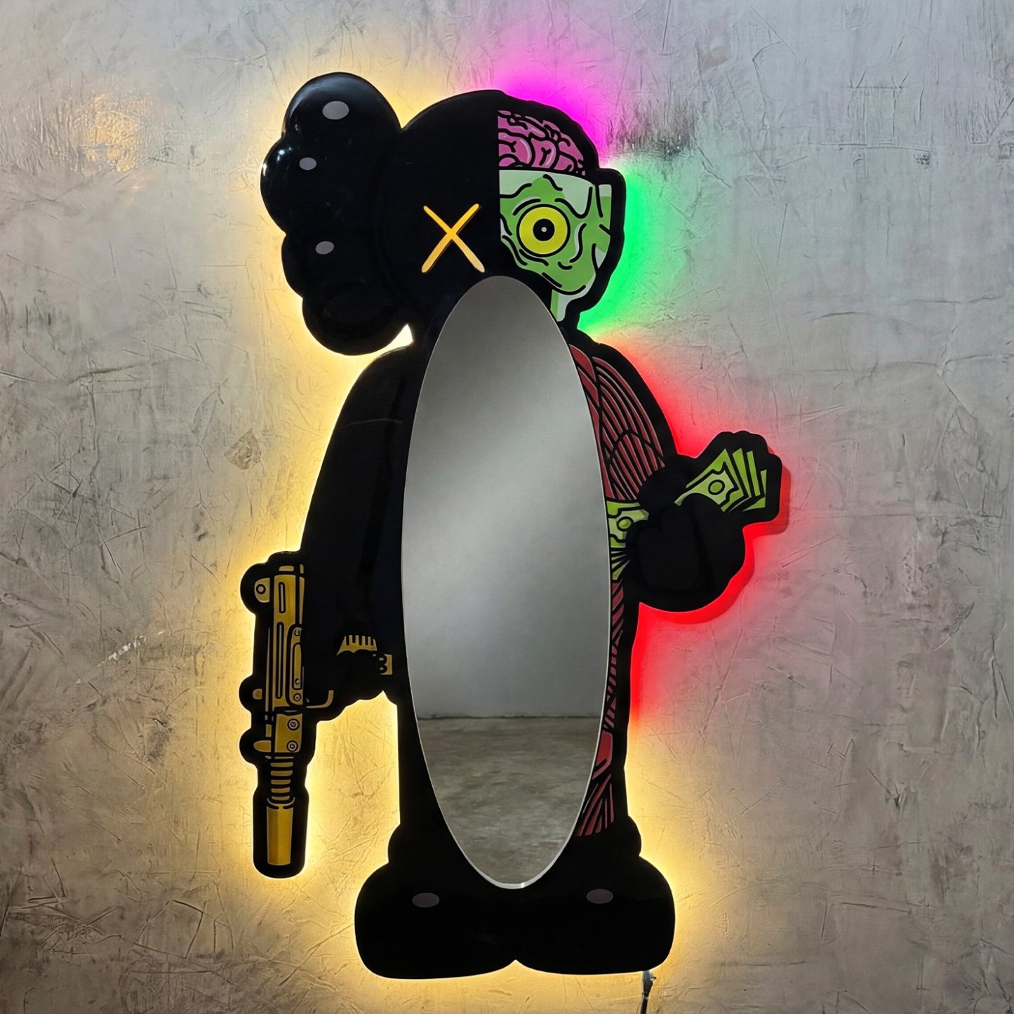 Espejo KAWS Black Anatomy