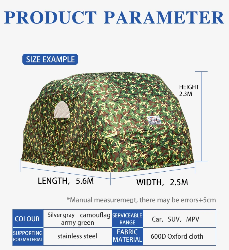 Modern Portable Carport Tent with Top Canopy Cover Heat Treated Metal Frame for Outdoor Car & Motorcycle Parking Garage Storage