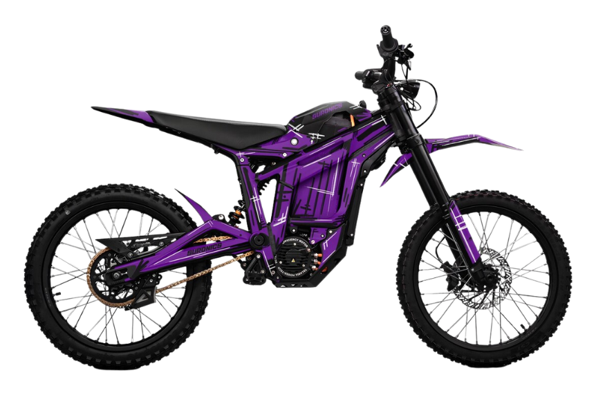 55MPH professional off-road e-bike with 60000 mAh capacity battery.