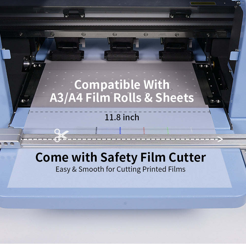 DTF Printer A3 Transfer Printing Machine T-Shirt Direct to Film Printer with One Roll 11.8" x 32.8ft(10m)DTF Film(Air Shipping)