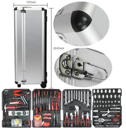 899PCS Large Capacity Metal Hand Toolbox