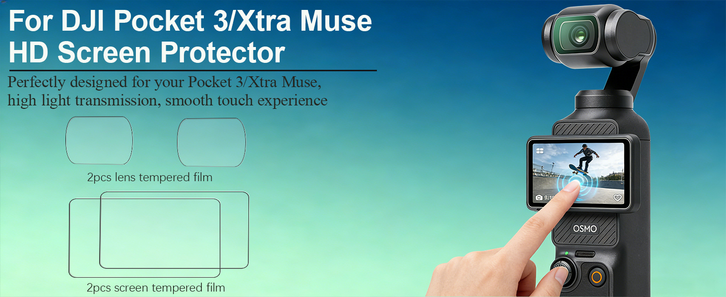 osmo pocket 3 case xtra muse case accessories pocket 3 cover screen protector silicone case