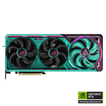 ASUS ROG Astral GeForce RTX 5080 16GB GDDR7 OC RO JI x HATSUNE MIKU Edition PCI-Express 5.0 DLSS 4.0 Graphics Card - RO JI x HATSUNE MIKU Edition