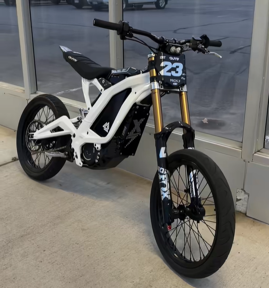 3-hour fast charge 55MPH Equipped with 60000mAh capacity battery.(74.6 Mile Range) Off-road electric bike
