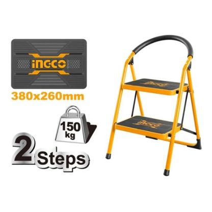 2-Step Wide Aluminum Ladder – INGCO HLAD09021