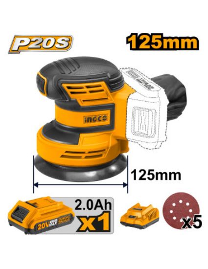 20V Cordless 125mm Angle Grinder with Battery & Charger – CROSLI20011