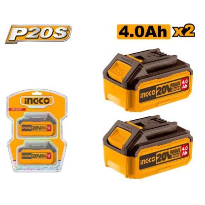 2-Piece 20V 4Ah Lithium Battery Combo Pack – COSLI240312