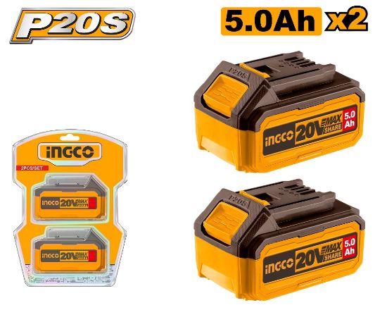2-Piece 20V 5Ah Lithium Battery Combo Pack – COSLI240464