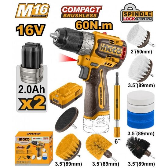 16V Cordless Rotary Hammer & Brush Set Combo – COSLI240786