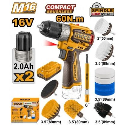 16V Cordless Rotary Hammer & Brush Set Combo – COSLI240786