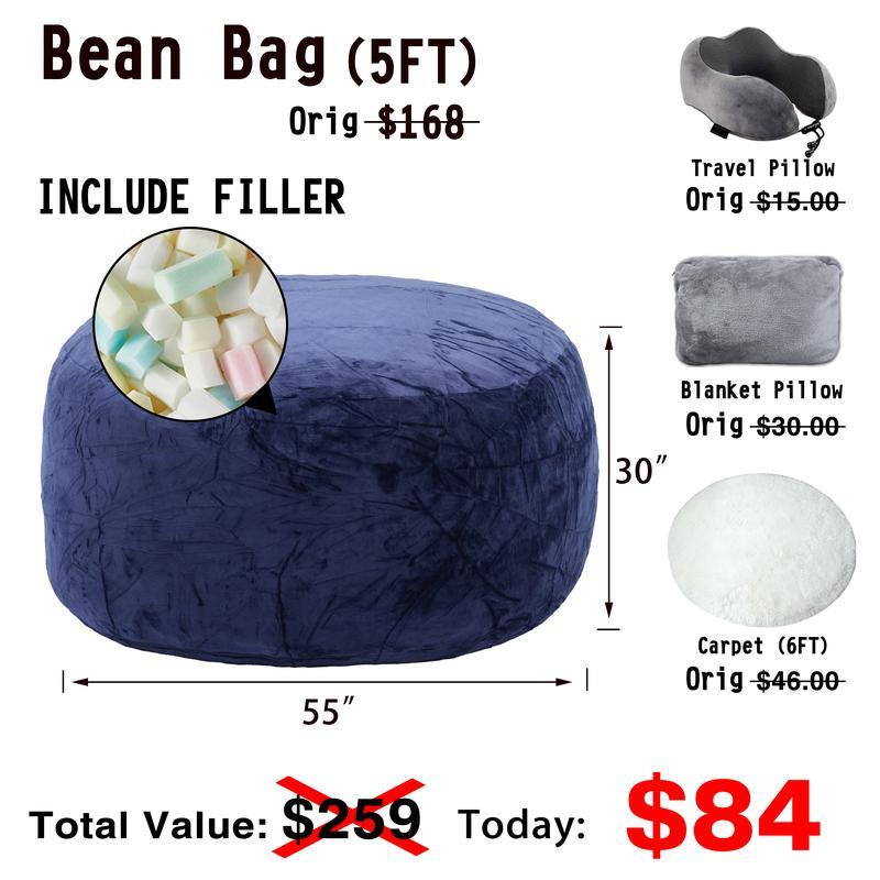 5FT/JUMBO bean bag