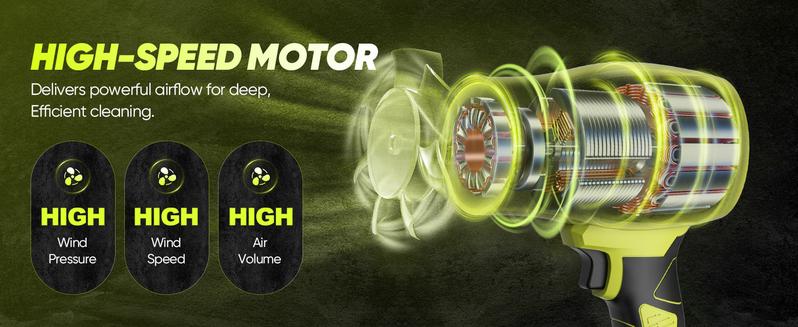 SEESE Turbo Jet Blower,Leaf Blower, Violent Turbo Fan, Pure Copper Motor,Car Drying After Wash, Handheld Snow Blower,Cordless Turbo Power Air Duster,Home Improve,Garden Mainte Perfect Christmas & New Year Gift Idea