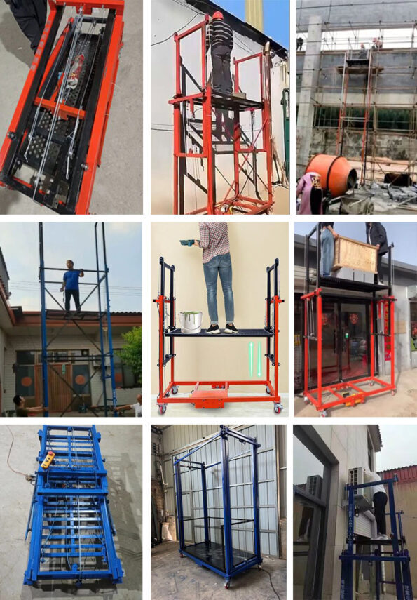 🔥Last Day Special Sale $39.99🔥Multiple Models Foldable Electric Scaffolding Lift Platform(🔥Loads Up To 500KG!)
