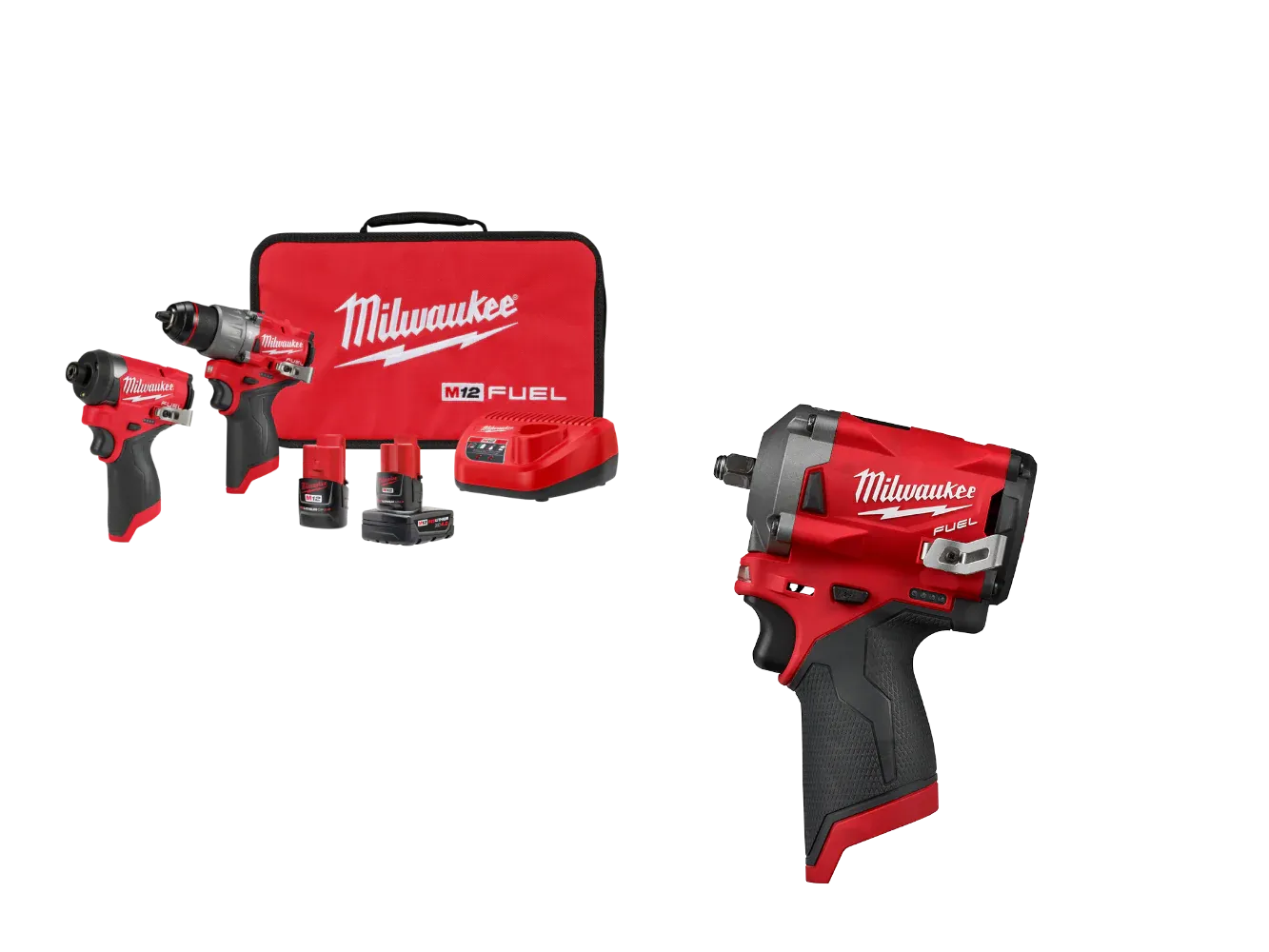 3497-22SIW M12 FUEL 12V 2-Tool Combo Kit w/ 3/8" Stubby Impact Wrench