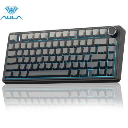 AULA F75 Pro Mechanical Keyboard RGB Backlit 2.4G Wireless Bluetooth Hot