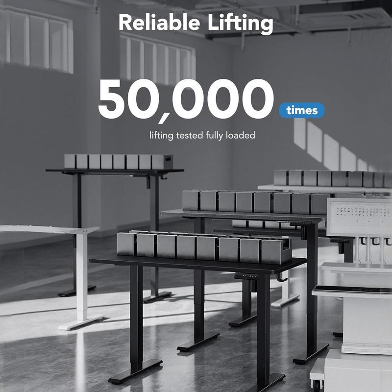 ErGear Electric Adjustable Standing Desk 48x24/55x28"Ergonomic Design w