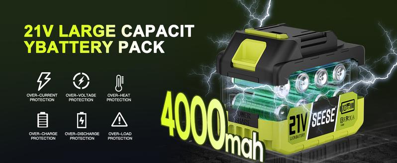 SEESE Turbo Jet Blower,Leaf Blower, Violent Turbo Fan, Pure Copper Motor,Car Drying After Wash, Handheld Snow Blower,Cordless Turbo Power Air Duster,Home Improve,Garden Mainte Perfect Christmas & New Year Gift Idea