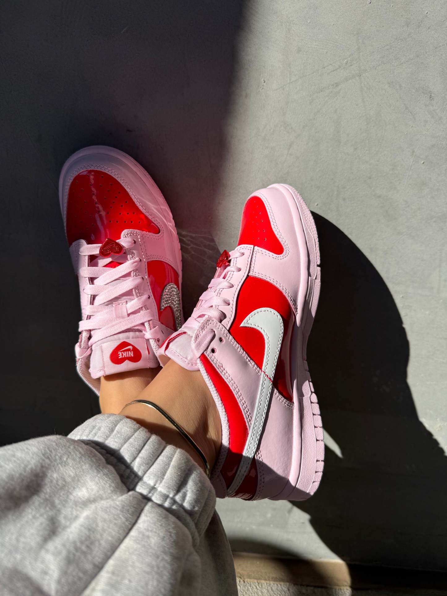 2026 Valentine’s Swarovski Womens Nike Dunk Shoes