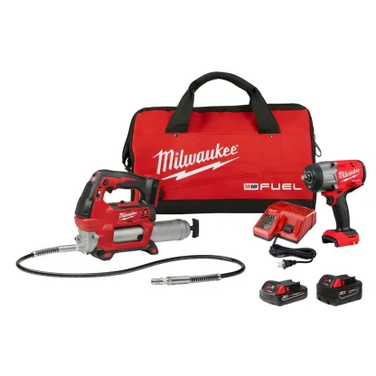 2967-22GG M18 FUEL 18V 1/2" HTIW Friction Ring & Grease Gun Combo Kit