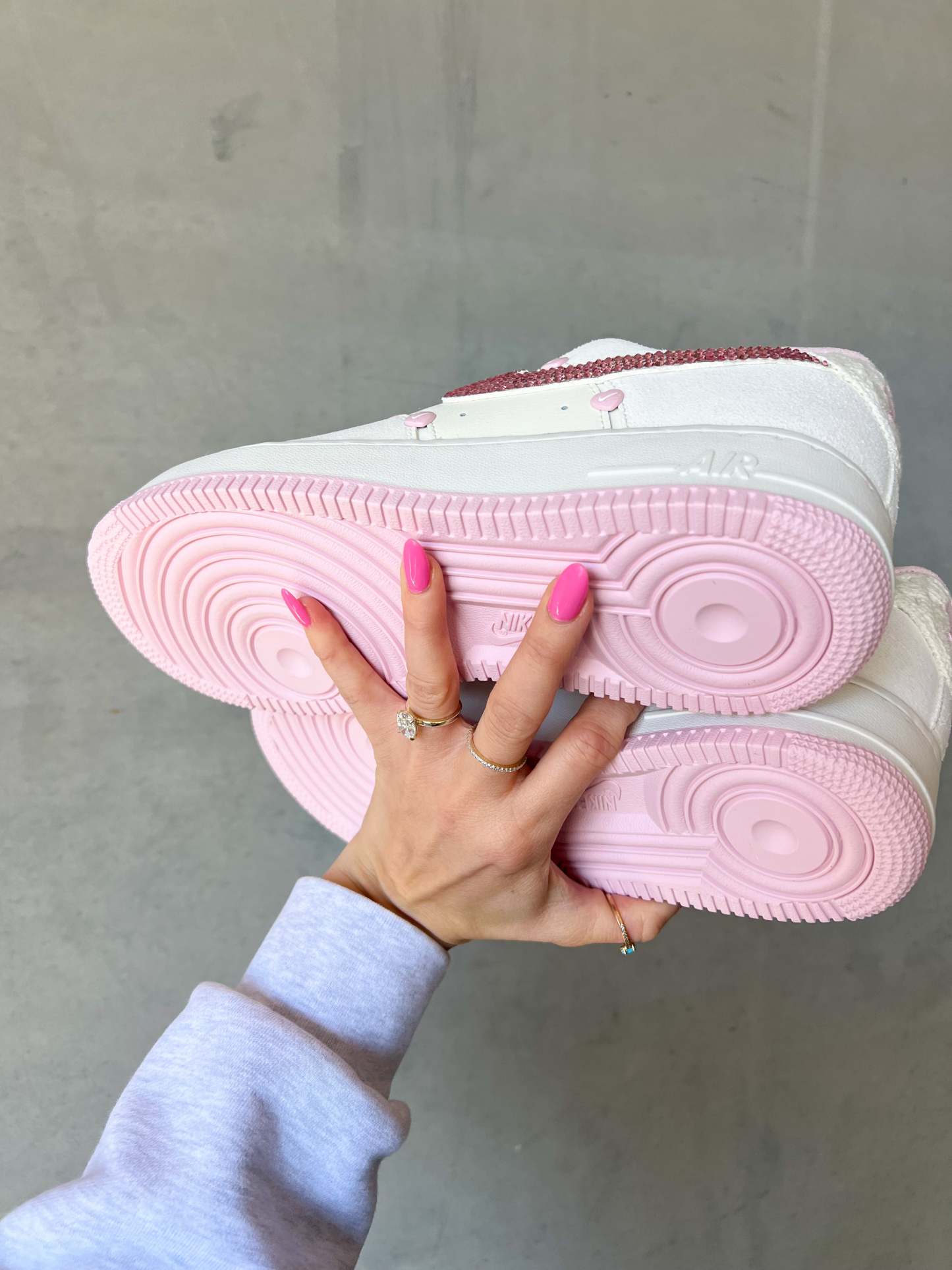 SIZE 7.5 Special Edition💕 Swarovski Womens Nike Air Force 1