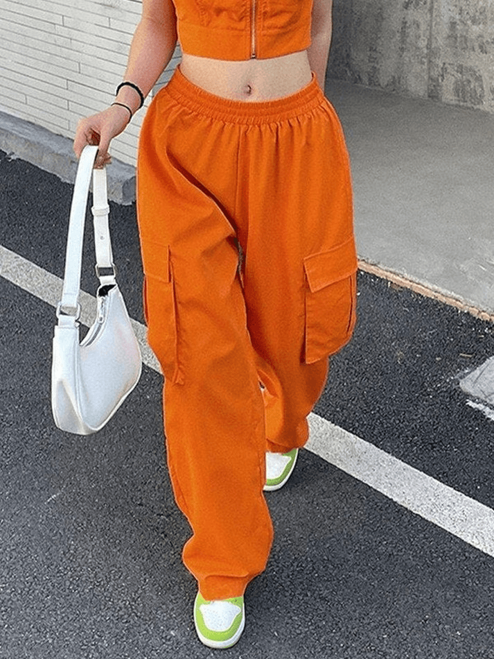 Pocket Detail  Baggy Cargo Pants