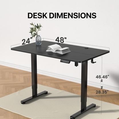 ErGear Electric Adjustable Standing Desk 48x24/55x28"Ergonomic Design w