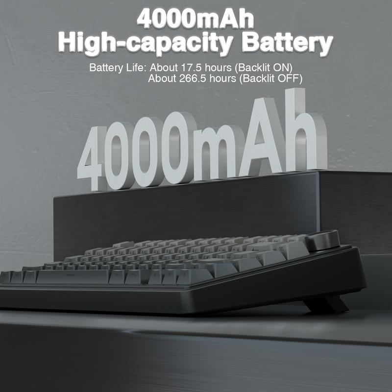 AULA F75 Pro Mechanical Keyboard RGB Backlit 2.4G Wireless Bluetooth Hot