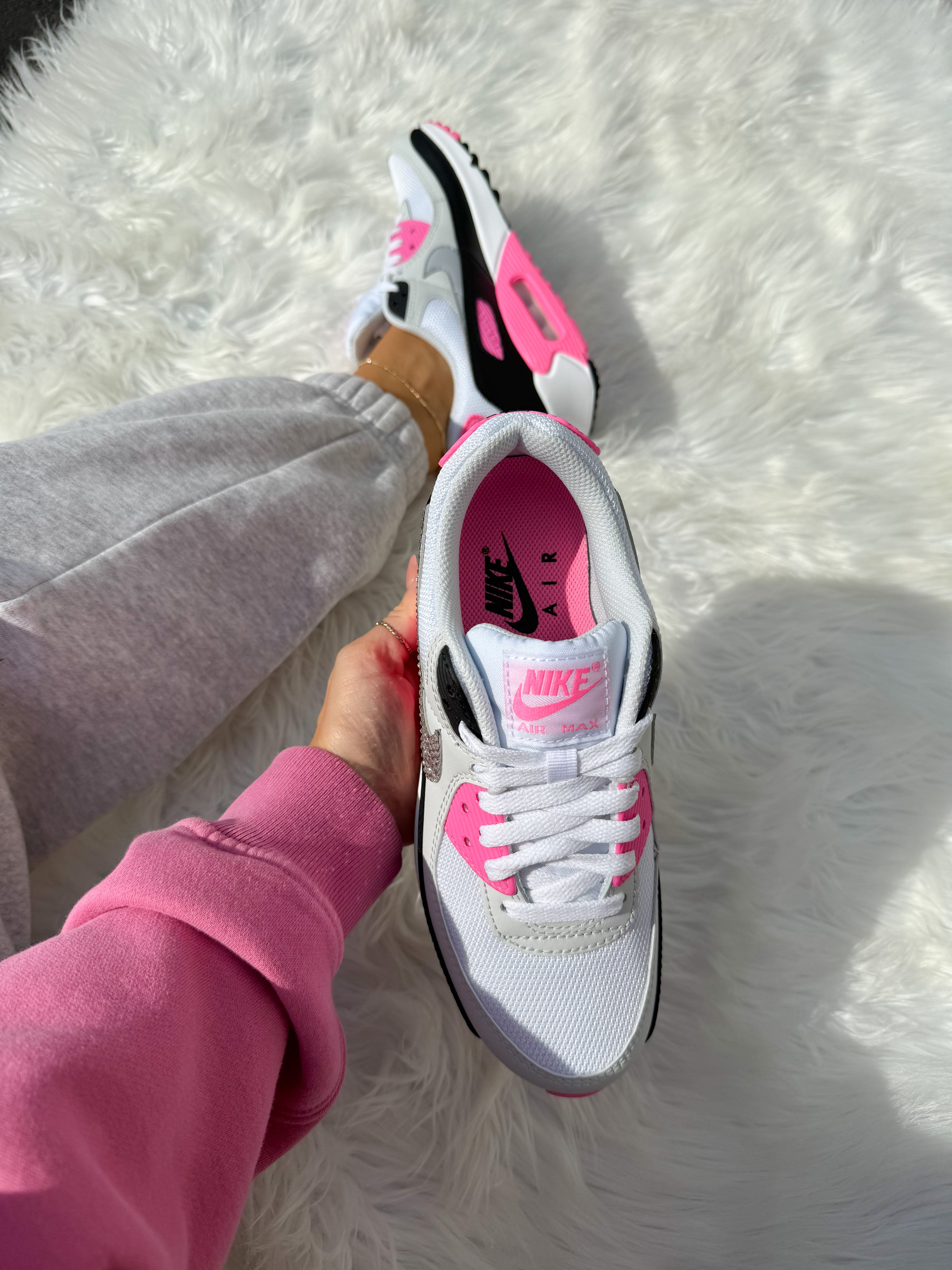 New Bubblegum Pink Swarovski Nike Air Max 90