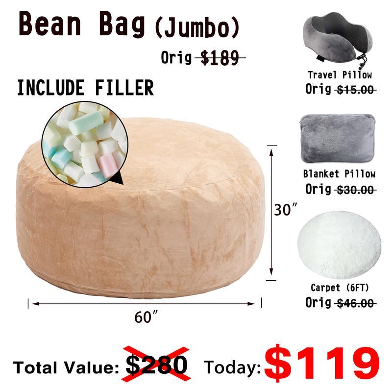 5FT/JUMBO bean bag