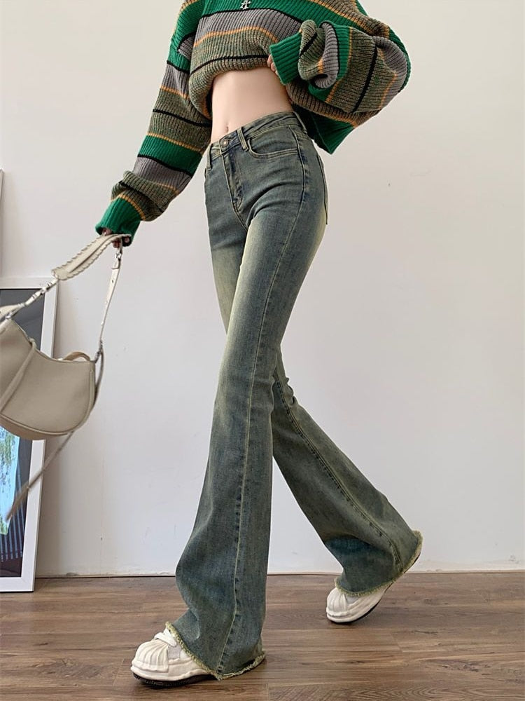 Women Skinny Flare Jeans