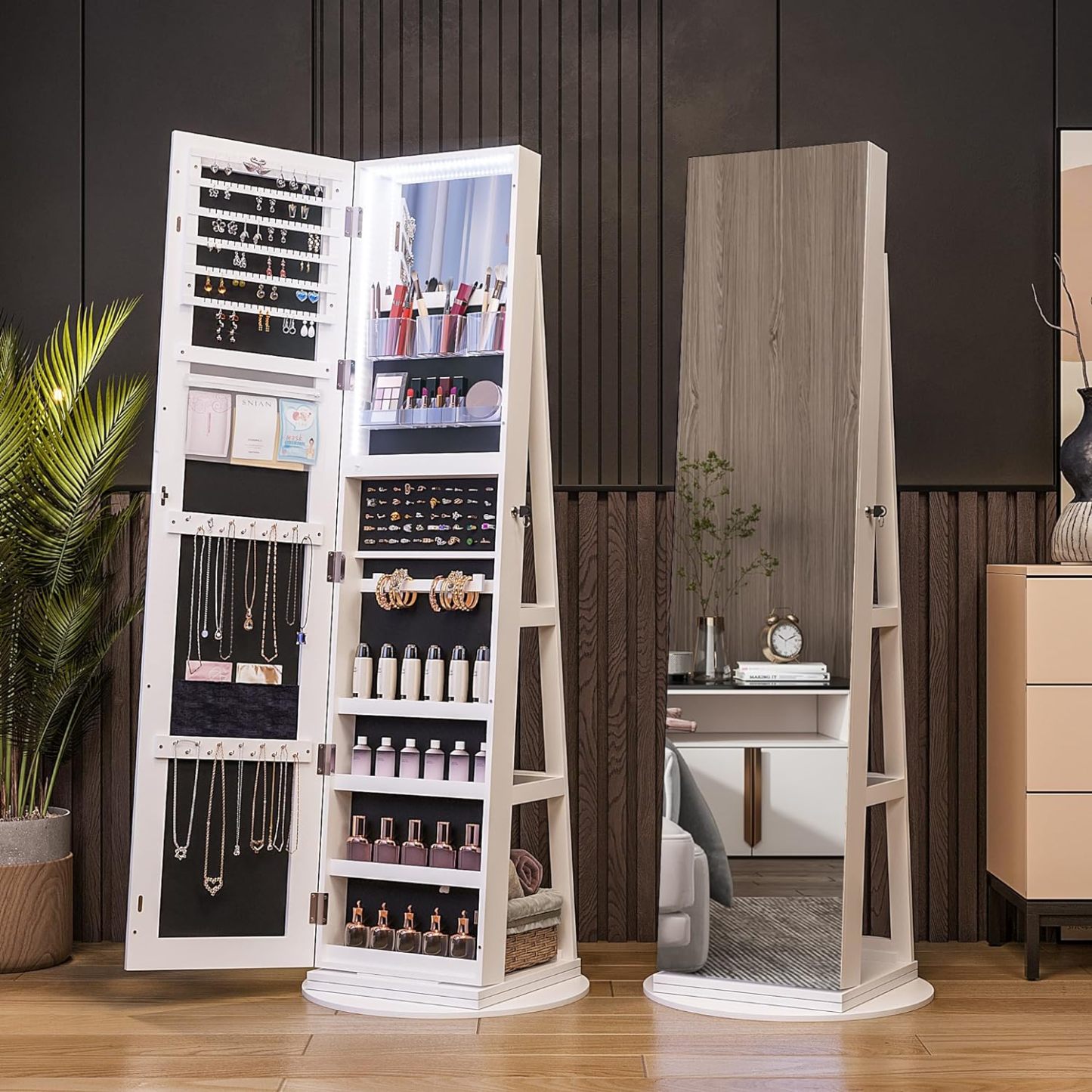 Revolving Jewelry Cabinet