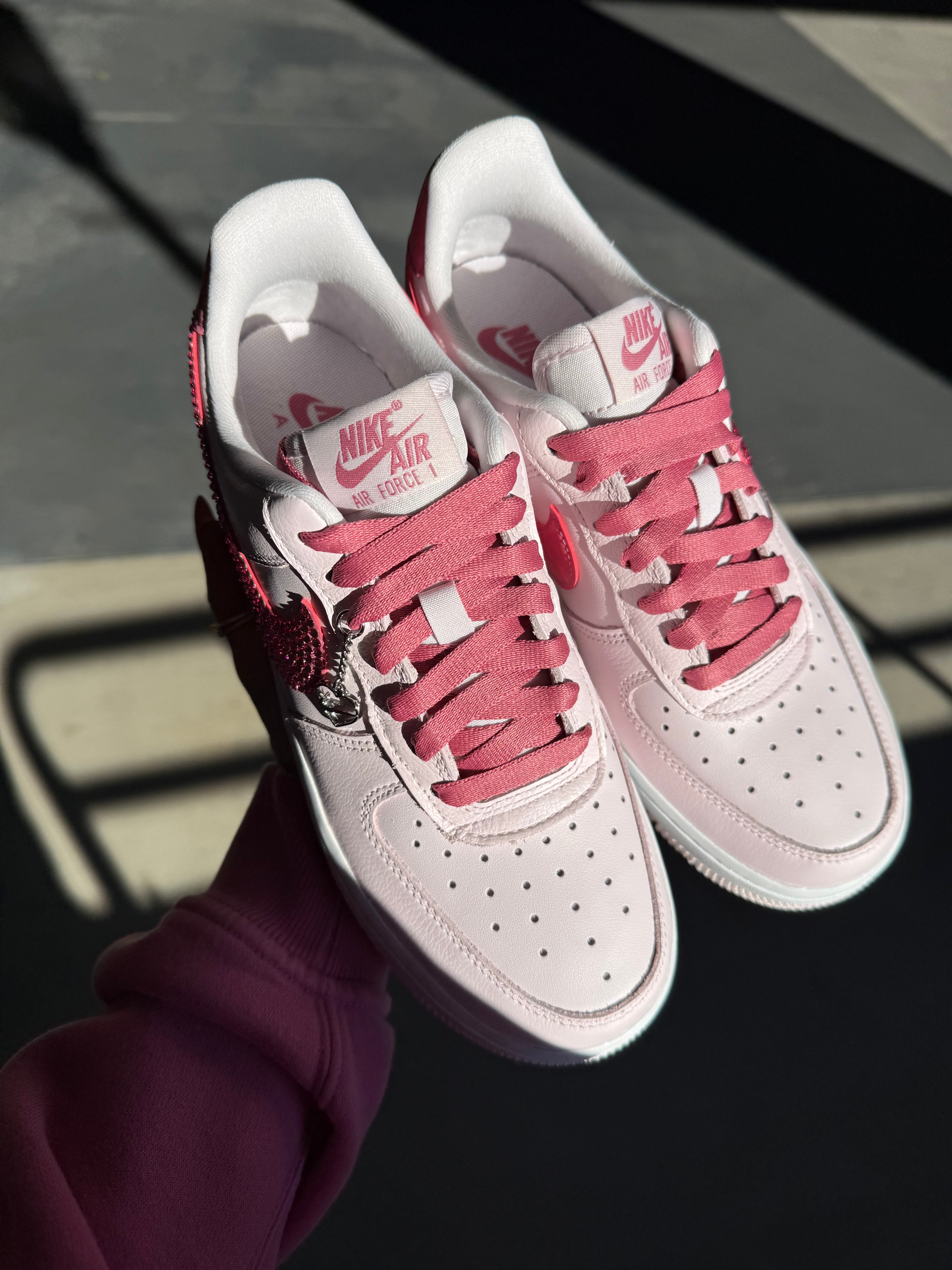 Valentine’s Heart Charm Swarovski Nike Air Force 1