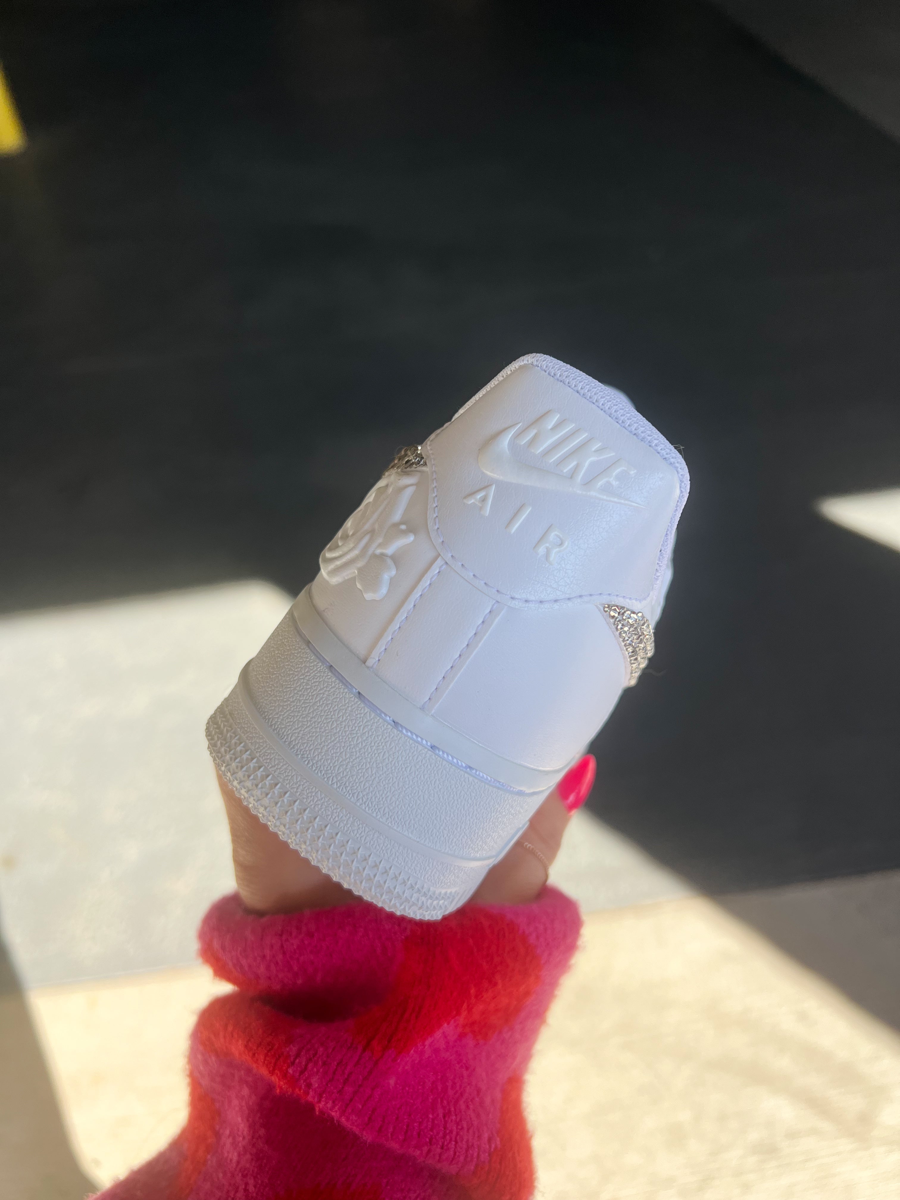 White Roses Swarovski Nike Air Force 1 ST