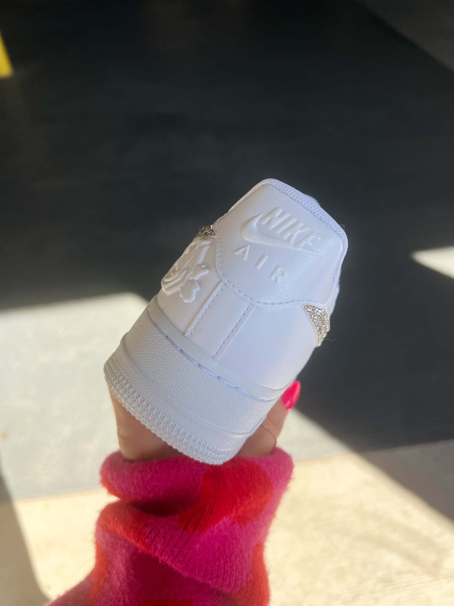 White Roses Swarovski Nike Air Force 1 ST