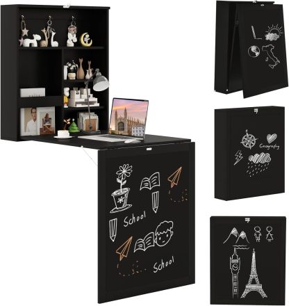 Tangkula Foldable Wall-Mounted Desk