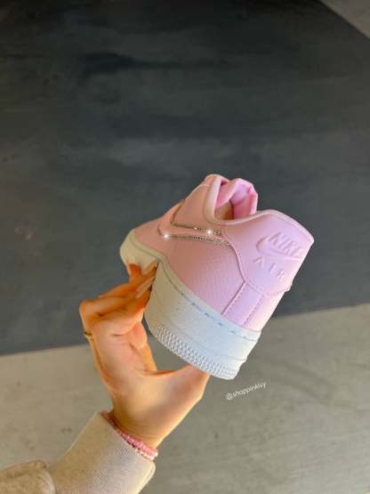 Pink Swarovski Outlined Nike Air Force 1