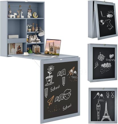 Tangkula Foldable Wall-Mounted Desk